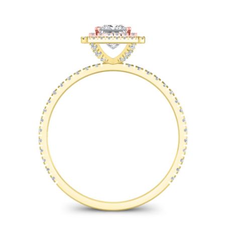 Juniper Moissanite Matching Band Only (engagement Ring Not Included) For Ring With Princess Center yellowgold