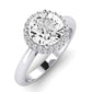 Calla Lily Diamond Matching Band Only (does Not Include Engagement Ring) For Ring With Round Center whitegold