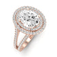 Flora Diamond Matching Band Only (engagement Ring Not Included) For Ring With Oval Center rosegold