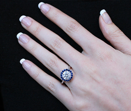 Dicentra Round Diamond Engagement Ring (Lab Grown Igi Cert) whitegold