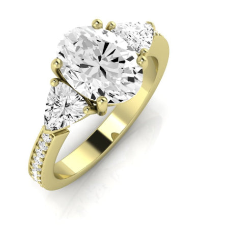 Snowdonia Oval Moissanite Bridal Set yellowgold