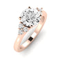 Alyssa Diamond Matching Band Only (does Not Include Engagement Ring) For Ring With Round Center rosegold