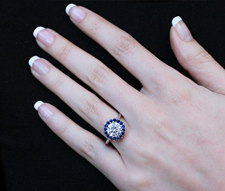 Dicentra Diamond Matching Band Only (engagement Ring Not Included) For Ring With Round Center whitegold