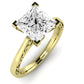 Astilbe Diamond Matching Band Only (does Not Include Engagement Ring) For Ring With Princess Center yellowgold
