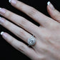 Viola Round Moissanite Engagement Ring whitegold
