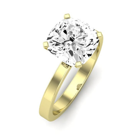 Lantana Moissanite Matching Band Only (engagement Ring Not Included) For Ring With Cushion Center yellowgold