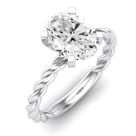 Balsam Oval Diamond Bridal Set (Lab Grown Igi Cert) whitegold