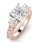 Belladonna Diamond Matching Band Only (does Not Include Engagement Ring) For Ring With Princess Center rosegold