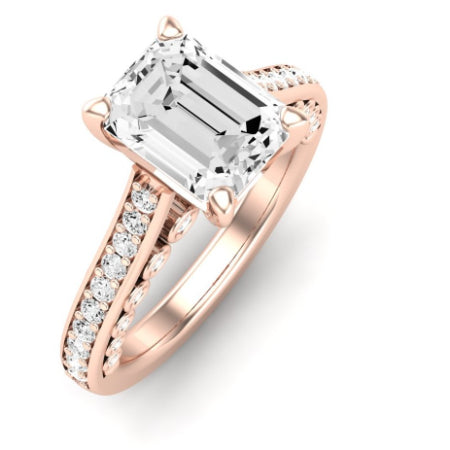 Nala Emerald Diamond Bridal Set (Lab Grown Igi Cert) rosegold