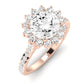 Gazania Moissanite Matching Band Only (does Not Include Engagement Ring) For Ring With Round Center rosegold