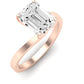 Zinnia Diamond Matching Band Only ( Engagement Ring Not Included) For Ring With Emerald Center rosegold