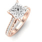 Nala Moissanite Matching Band Only (does Not Include Engagement Ring) For Ring With Princess Center rosegold