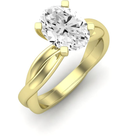 Baneberry Oval Diamond Bridal Set (Lab Grown Igi Cert) yellowgold