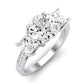 Dietes Diamond Matching Band Only (does Not Include Engagement Ring) For Ring With Round Center whitegold