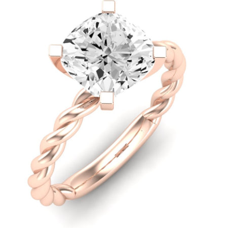Balsam Diamond Matching Band Only (does Not Include Engagement Ring) For Ring With Cushion Center rosegold