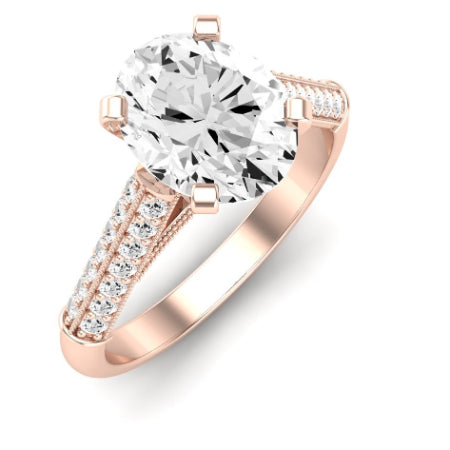 Iberis Oval Diamond Bridal Set (Lab Grown Igi Cert) rosegold