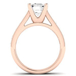 Yarrow Diamond Matching Band Only (engagement Ring Not Included) For Ring With Emerald Center rosegold