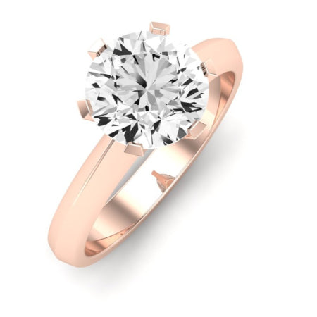 Senna Diamond Matching Band Only (does Not Include Engagement Ring) For Ring With Round Center rosegold