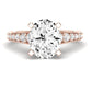 Holly Oval Moissanite Engagement Ring rosegold