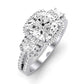 Erica Diamond Matching Band Only (does Not Include Engagement Ring) For Ring With Cushion Center whitegold