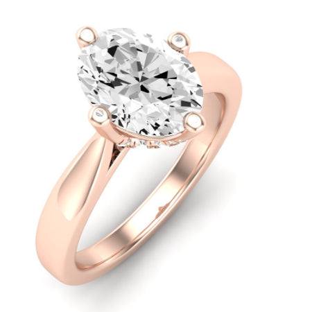 Gardenia Oval Diamond Bridal Set (Lab Grown Igi Cert) rosegold