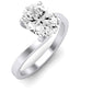 Zinnia Moissanite Matching Band Only ( Engagement Ring Not Included) For Ring With Oval Center whitegold