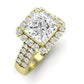 Velvet Diamond Matching Band Only (does Not Include Engagement Ring)  For Ring With Princess Center yellowgold