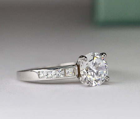 Ayana Round Diamond Engagement Ring (Lab Grown Igi Cert) rosegold
