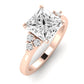 Alyssa Moissanite Matching Band Only (does Not Include Engagement Ring) For Ring With Princess Center rosegold