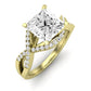 Dianella Moissanite Matching Band Only (does Not Include Engagement Ring)  For Ring With Princess Center yellowgold
