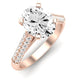 Iberis Moissanite Matching Band Only (does Not Include Engagement Ring) For Ring With Oval Center rosegold