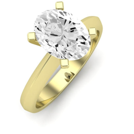 Senna Diamond Matching Band Only ( Engagement Ring Not Included) For Ring With Oval Center yellowgold