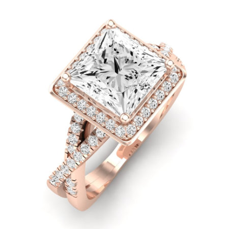 Moonflower Princess Diamond Bridal Set (Lab Grown Igi Cert) rosegold