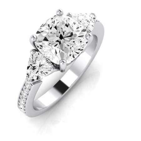 Snowdonia Diamond Matching Band Only (engagement Ring Not Included) For Ring With Cushion Center whitegold