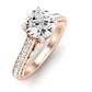 Nala Moissanite Matching Band Only (does Not Include Engagement Ring) For Ring With Round Center rosegold