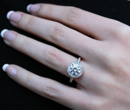 Quince Round Diamond Engagement Ring (Lab Grown Igi Cert) whitegold