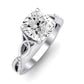 Pavonia Moissanite Matching Band Only (does Not Include Engagement Ring)  For Ring With Cushion Center whitegold