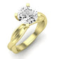 Baneberry Moissanite Matching Band Only (does Not Include Engagement Ring)  For Ring With Round Center yellowgold