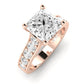 Calluna Moissanite Matching Band Only (does Not Include Engagement Ring) For Ring With Princess Center rosegold