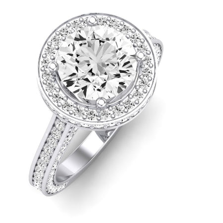 Buttercup Diamond Matching Band Only (does Not Include Engagement Ring)  For Ring With Round Center whitegold