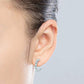 Leah Moissanite Earrings whitegold