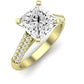 Iberis Diamond Matching Band Only (does Not Include Engagement Ring) For Ring With Princess Center yellowgold