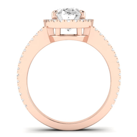 Freesia Oval Diamond Bridal Set (Lab Grown Igi Cert) rosegold