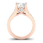Calluna Diamond Matching Band Only (does Not Include Engagement Ring) For Ring With Cushion Center rosegold