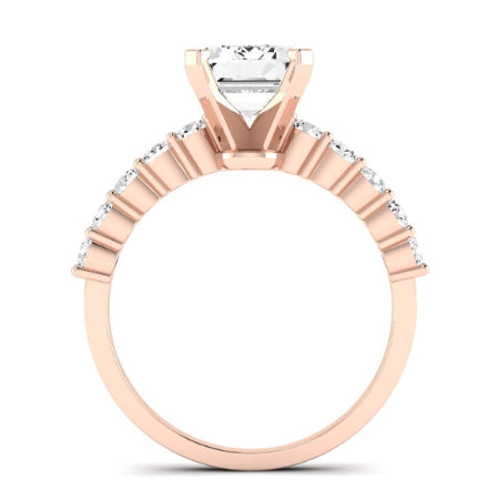 Magnolia Emerald Diamond Bridal Set (Lab Grown Igi Cert) rosegold