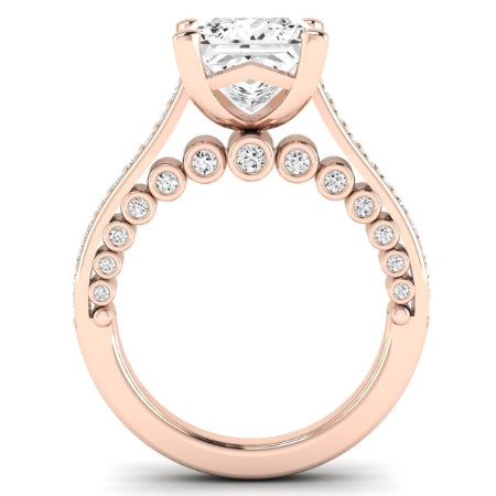Nala Diamond Matching Band Only (does Not Include Engagement Ring) For Ring With Princess Center rosegold