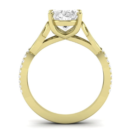 Pavonia Oval Diamond Bridal Set (Lab Grown Igi Cert) yellowgold