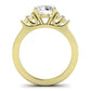 Alyssa Moissanite Matching Band Only (does Not Include Engagement Ring) For Ring With Round Center yellowgold