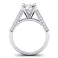 Iberis Diamond Matching Band Only (does Not Include Engagement Ring) For Ring With Oval Center whitegold
