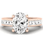 Yarrow Diamond Matching Band Only (engagement Ring Not Included) For Ring With Oval Center rosegold